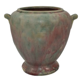 Burley Winter 1930s Vintage Pottery Flowing Glaze Vase
