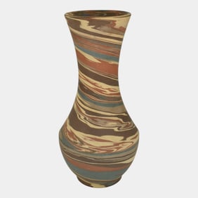 Niloak Mission Swirl 1910-24 Vintage Hand Made Art Pottery 10" Vase