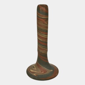 Niloak Mission Swirl 1910-24 Vintage Hand Made Art Pottery 8" Bud Vase