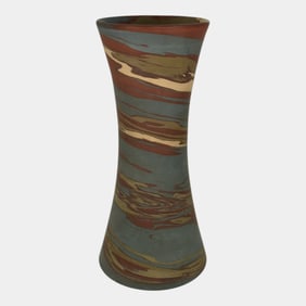 Niloak Mission Swirl 1925-30s Vintage Hand Made Art Pottery 10" Vase
