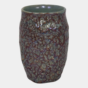 Paul Katrich Studio Pottery Blue Purple Luster Hand Made Vase 520