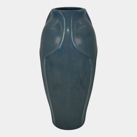 Rookwood 1922 Vintage Arts And Crafts Pottery Blue Ceramic Flower Vase 2404
