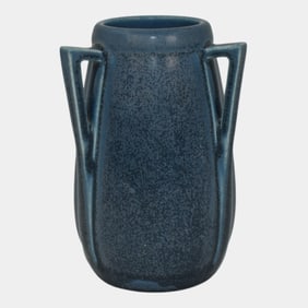 Rookwood 1931 Vintage Arts And Crafts Pottery Blue Ceramic Flower Vase 2330