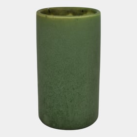Hampshire Early 1900s Art Pottery Matte Green Vase