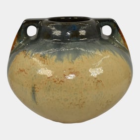 Fulper Pottery Vintage Arts And Crafts Handled Vase Shape 656