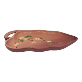 Roseville Snowberry Pink 1947 Mid Century Modern Pottery Ceramic Tray 1BL1-12