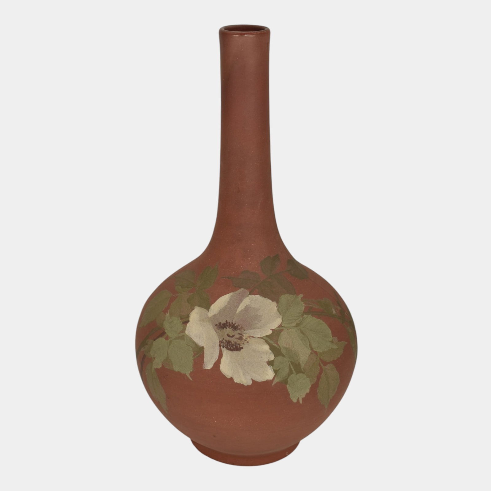 Clifton Vintage Art Pottery Hand Painted Red Ceramic Vase 158 (1 of 6)