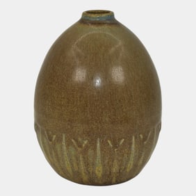 Rookwood 1910 Vintage Arts And Crafts Pottery Brown Ceramic Vase 1788