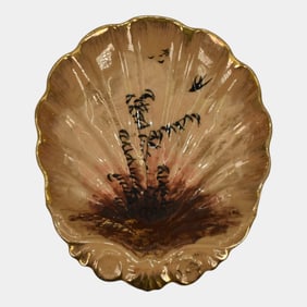 Rookwood 1883 Limoges Vintage Art Pottery Birds Ceramic Bowl Tray 222