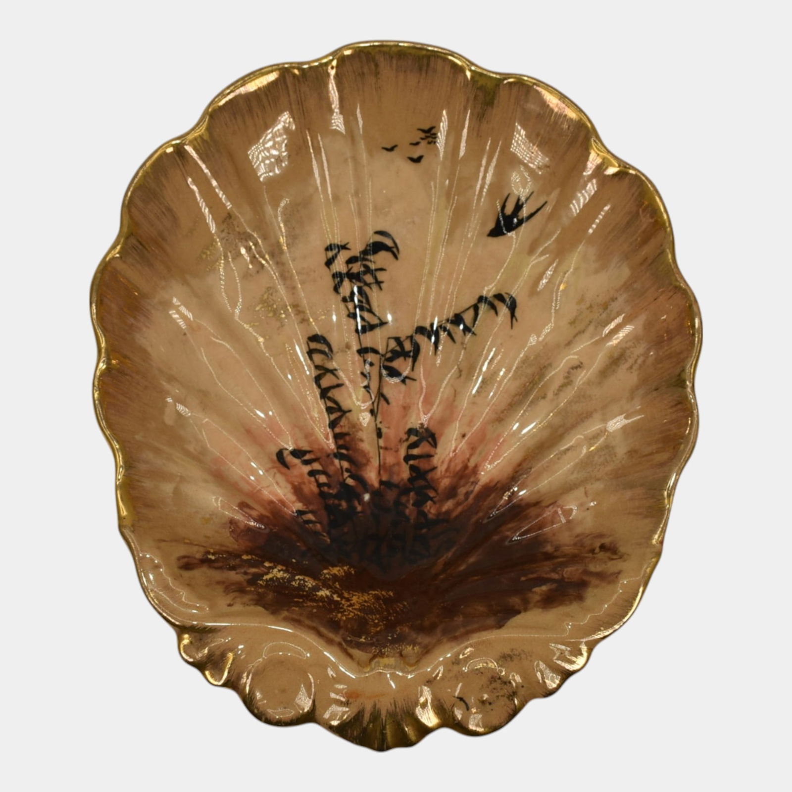 Rookwood 1883 Limoges Vintage Art Pottery Birds Ceramic Bowl Tray 222 (1 of 6)