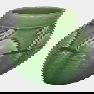 Rookwood 1921 Vintage Arts and Crafts Pottery Matte Green Swan Vase 2097: We offer in house shipping on all items. Plus spend $2000 on winning bids and your shipping is free. Rookwood 1921 Vintage Arts and Crafts Pottery Matte Green Swan Vase 2097 Swans encircle the shoulde