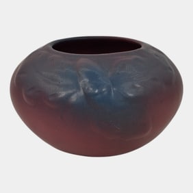 Van Briggle 1910s Vintage Arts And Crafts Pottery Acorn Bowl Vase 670