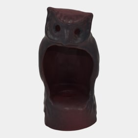 Van Briggle Late Teens Vintage Art Pottery Owl Lamp Base