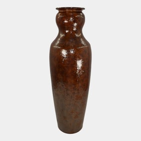 Bulldog Studio Seagrove North Carolina Pottery Crystalline Floor Vase Gholson