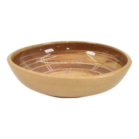 North Dakota School of Mines UND Vintage Pottery Carved Test Trial Glaze Bowl
