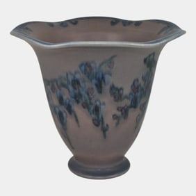 Rookwood 1924 Vintage Art Pottery Purple Ceramic Vase 2737 Covalenco