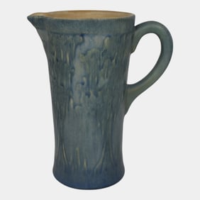 Newcomb College 1913 Scenic Moss Art Pottery Pitcher Simpson