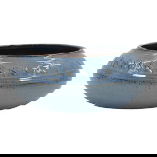 Pine Ridge Sioux Dakota Pottery Native American Bowl Cottier: We offer in house shipping on all items. Plus spend $2000 on winning bids and your shipping is free. Pine Ridge Sioux Dakota Pottery Native American Bowl Cottier Good sized and very rare blue bowl wit