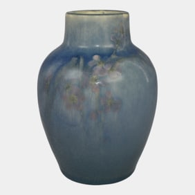 Rookwood 1904 Vintage Art Pottery Blue Vellum Vase 162D Asbury