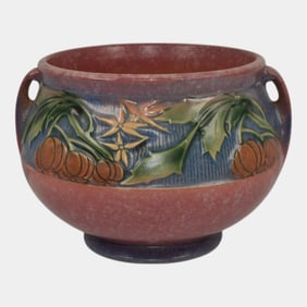 Roseville Baneda Pink 1932 Pottery Jardiniere Planter 626-5