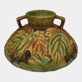 Roseville Blackberry 1932 Pottery Vase 568-4