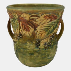 Roseville Blackberry 1932 Vintage Art Pottery Vase 573-6