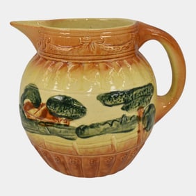 Roseville Early Ware 1910-16 Vintage Art Pottery Landscape Ceramic Pitcher