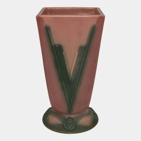 Roseville Futura 1928 Art Deco Pottery Vase 399-7