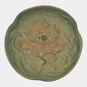 Weller Art Nouveau 1904 St.  Louis Worlds Fair Pottery Tray