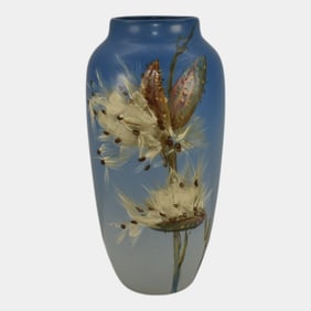 Weller Hudson 1920s Pottery Hand Painted Vase Pillsbury
