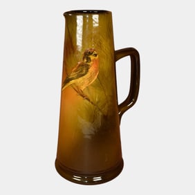 Rookwood 1897 Art Pottery Standard Glaze Bird Tankard 564C Shirayamandani