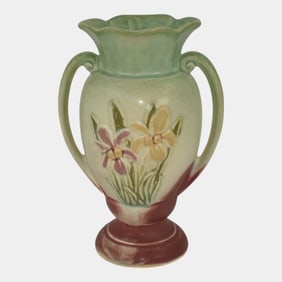 Hull Iris Trial Glaze Vintage Art Pottery Ceramic Vase 404-7