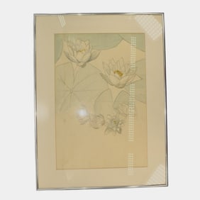 Josephine Zettel For Rookwood Pottery Original Working Study Framed Artwork
