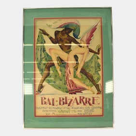 Kokoon Arts Club Annual Costume Ball 1930 Original Advertising Framed Poster