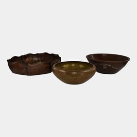 Heintz Silver over Bronze Metal Bowl Lot