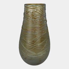 Durand Vintage Art Green Glass Vase