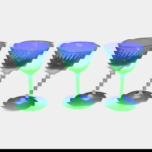 Uranium Green Depression Glass Set Of 3 Stemware Glasses: We offer in house shipping on all items. Plus spend $2000 on winning bids and your shipping is free. Uranium Green Depression Glass Set Of 3 Stemware Glasses Excellent original condition. Each piece