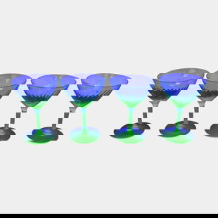 Uranium Green Depression Glass Set Of 4 Stemware Glasses: We offer in house shipping on all items. Plus spend $2000 on winning bids and your shipping is free. Uranium Green Depression Glass Set Of 4 Stemware Glasses Excellent original condition. Each piece