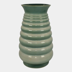 Roseville Pottery Futura 1928 Vintage Art Deco Michelin Man Vase 434-10