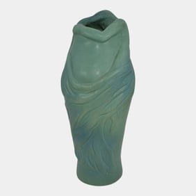 Van Briggle Vintage Art Nouveau Pottery Blue Lorelei Ceramic Vase