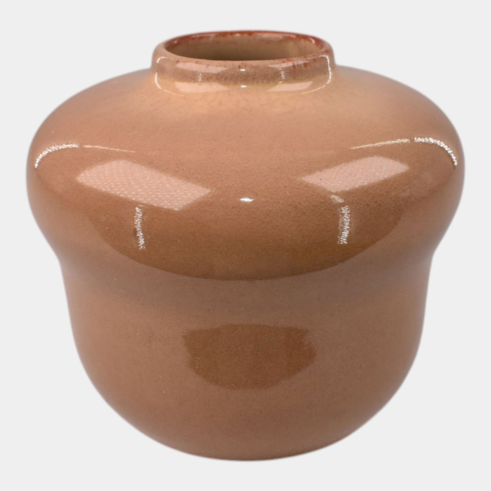 California Faience Vintage Art Pottery Tan Art Deco Ceramic Vase (1 of 6)