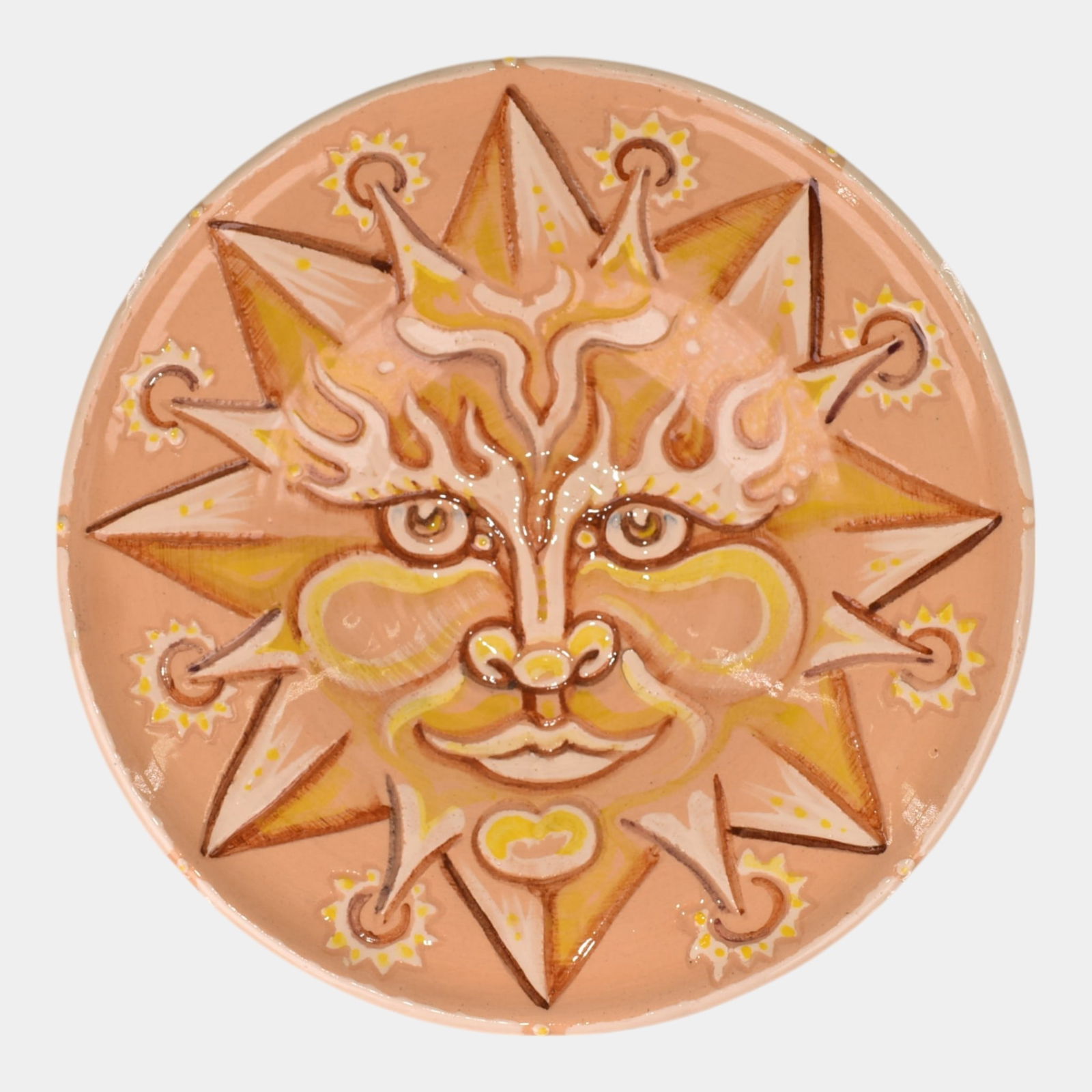Christopher Inglis Stebly For Shearwater Pottery Peach Yellow Sun Bowl 17: We offer in house shipping on all items. Plus spend $2000 on winning bids and your shipping is free. Christopher Inglis Stebly For Shearwater Pottery Peach Yellow Sun Bowl 17Radiant and whimsical, thi