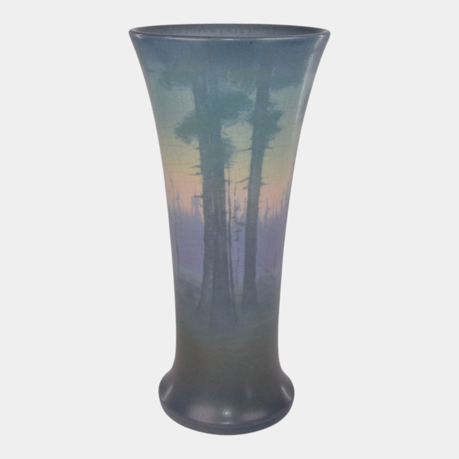 Rookwood 1920 Vintage Pottery Scenic Landscape Vellum Vase 1357D Coyne (1 of 6)