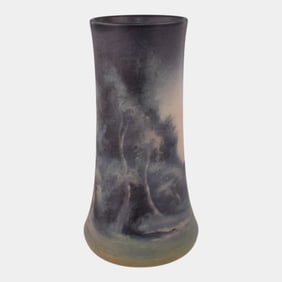 Rookwood 1922 Vintage Art Pottery Scenic Vellum Vase 1358F Rothenbusch