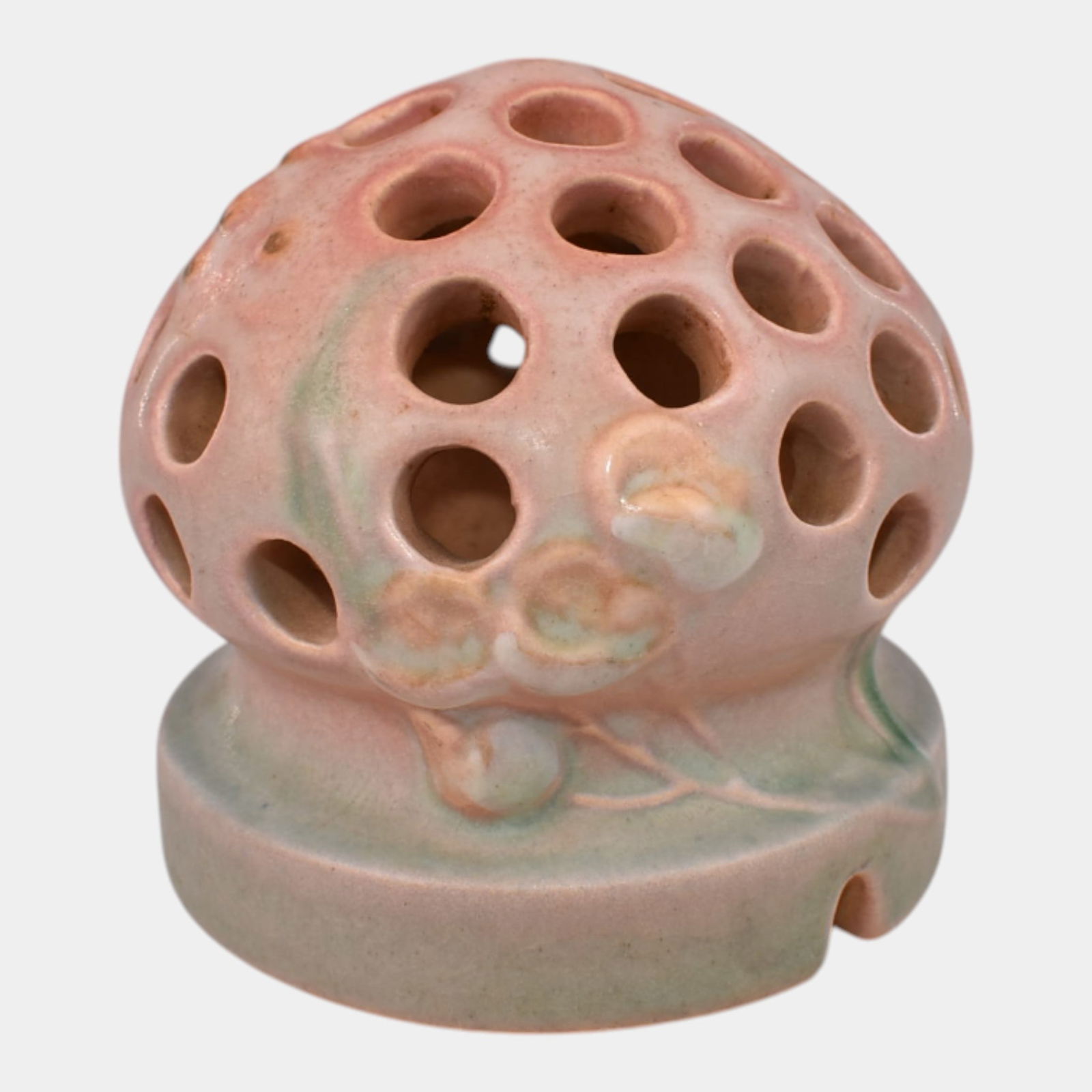 Roseville Ixia Pink 1937 Vintage Art Deco Pottery Ceramic Flower Frog 34 (1 of 6)