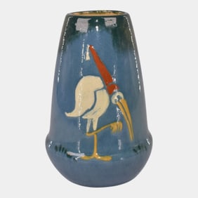 Weller Pottery Rhead Faience Ceramic Vase 73