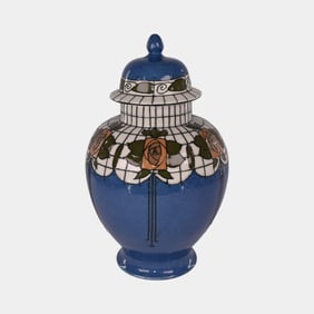 Bursley Ltd Crown Pottery England 1920s Ginger Jar Charlotte Rhead