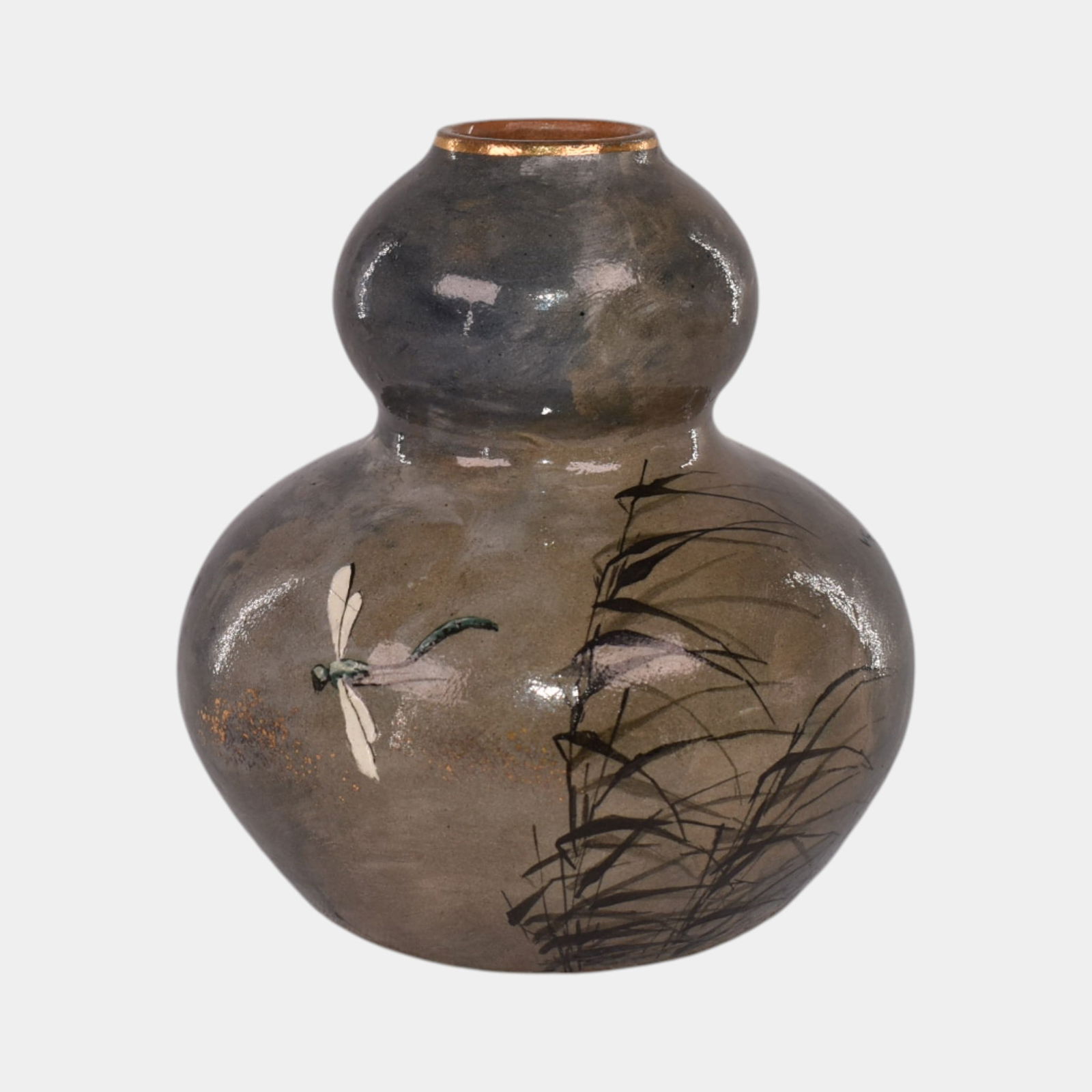 Matt Morgan Cincinnati Ohio Dragonfly Limoges Vase (1 of 7)
