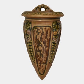 Roseville Florentine I 1924 Pottery Wall Pocket 1239-7