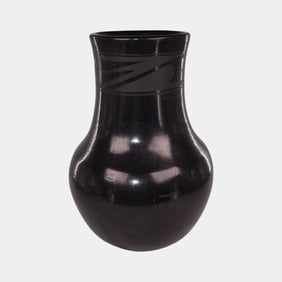 Southwest Native American Santa Clara Blackware By Carmel Romero
